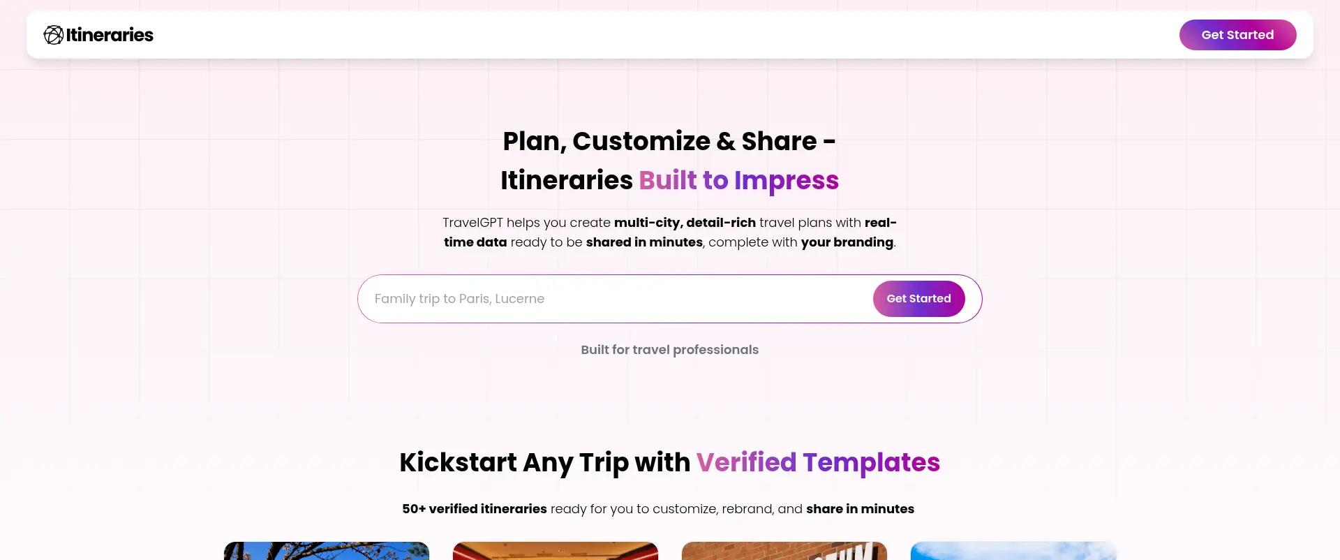 TravelGPT screenshot