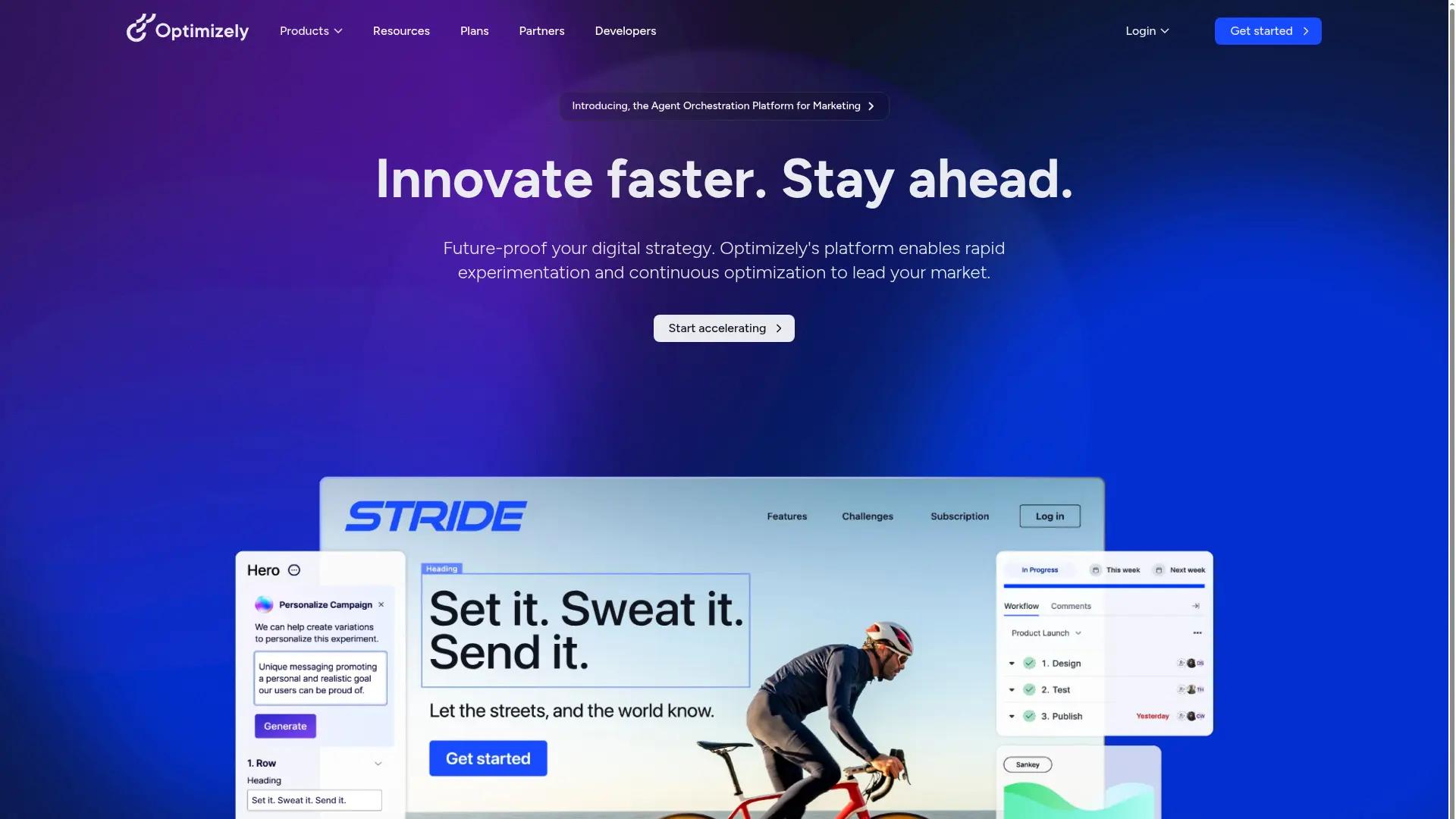 Optimizely screenshot