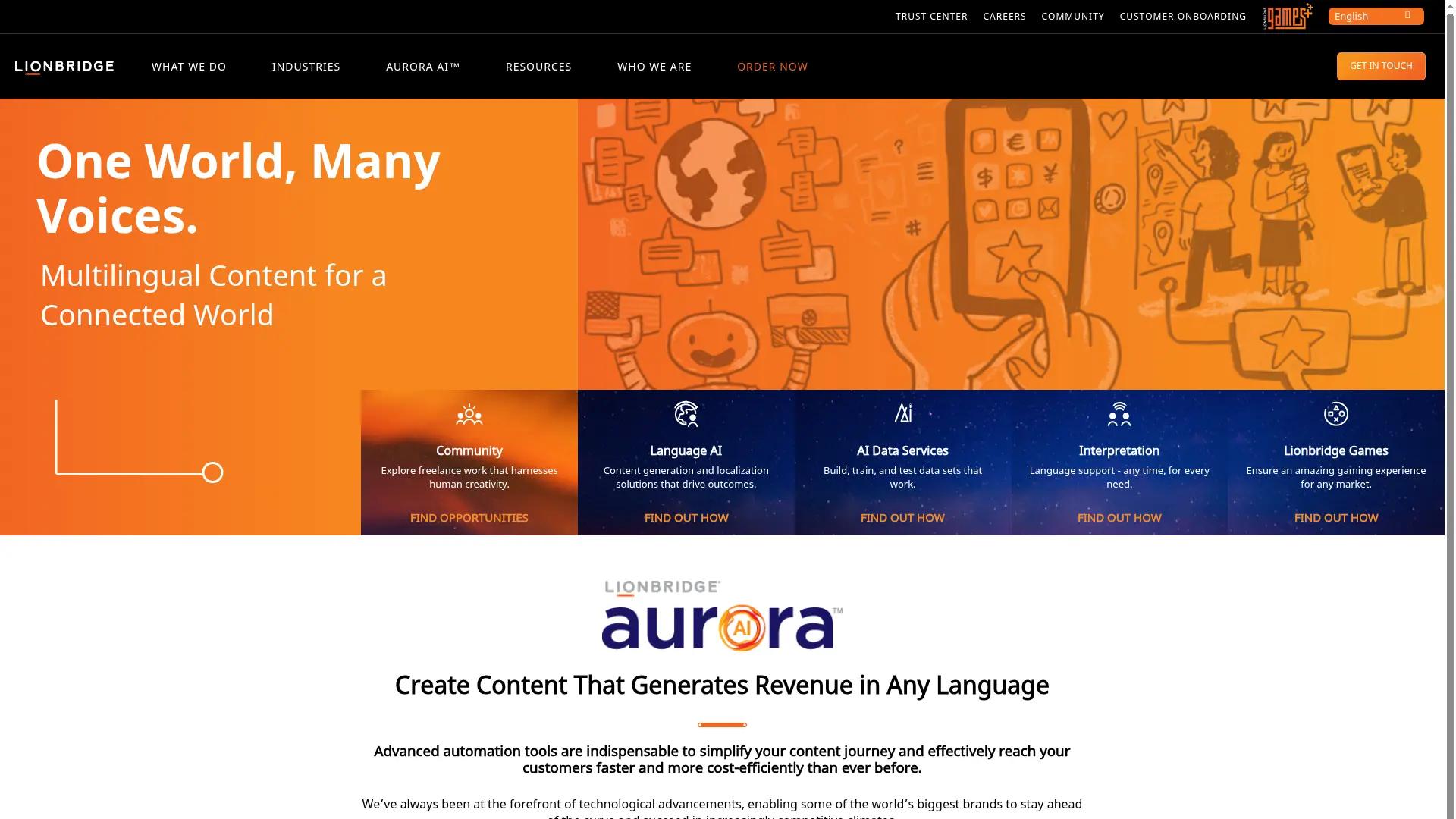 Lionbridge Technologies, Inc. screenshot