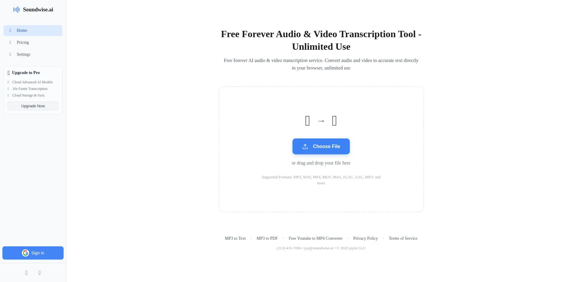 SoundWise.ai screenshot