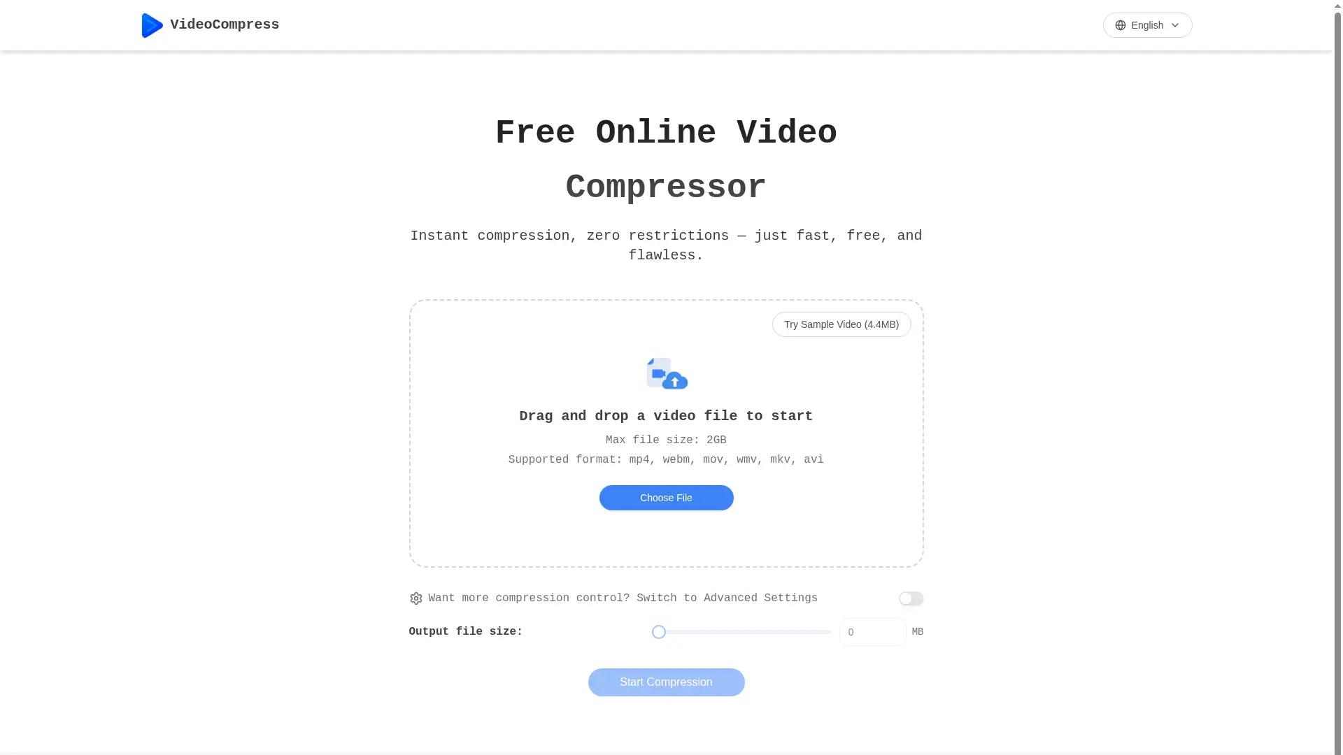 VideoCompress screenshot