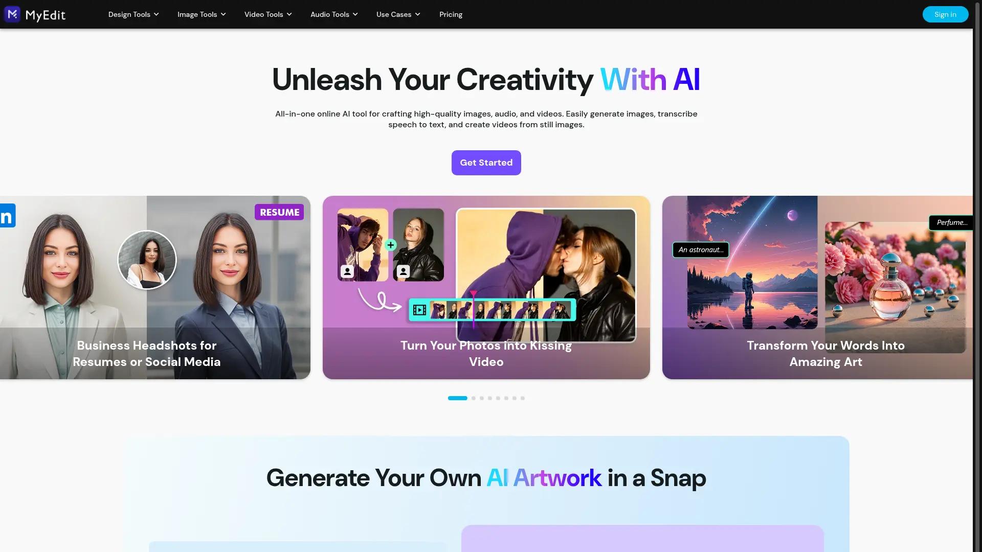 MyEdit Online screenshot