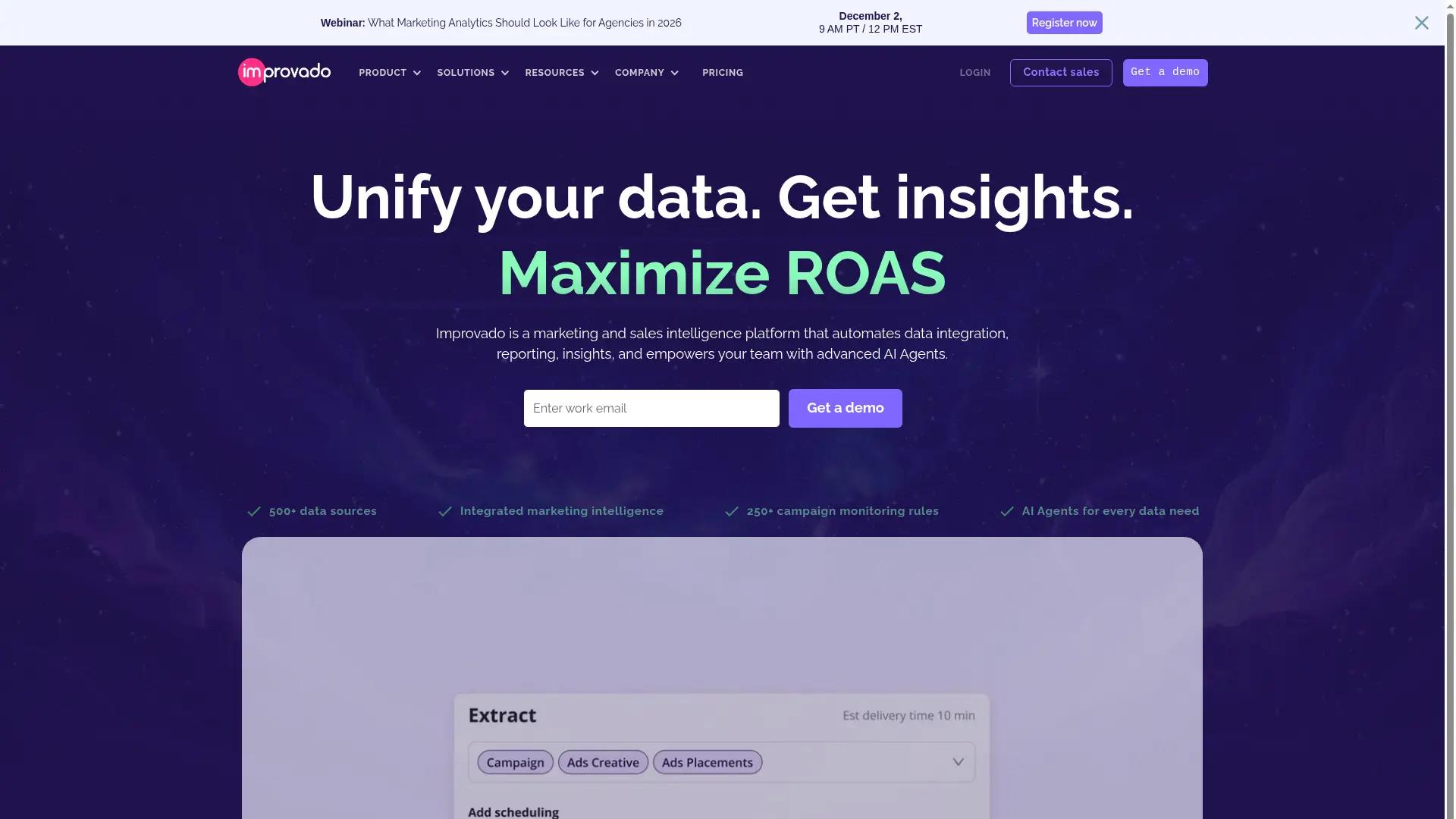 Improvado screenshot