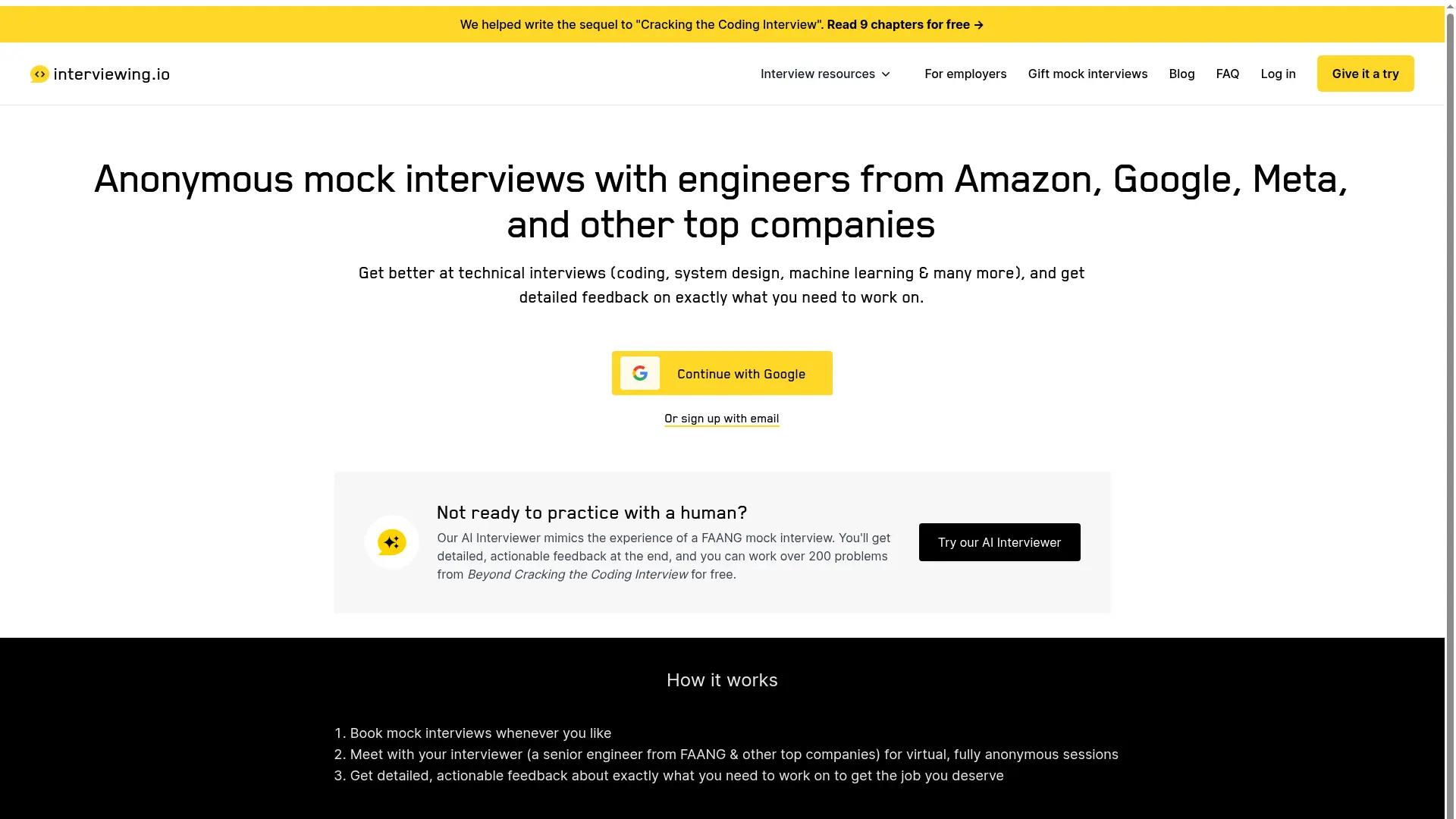Interviewing.io screenshot