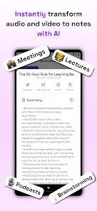 SpeakNotes - AI Note Taker screenshot