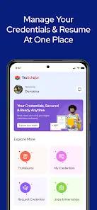 TruScholar Wallet & AI Resume screenshot