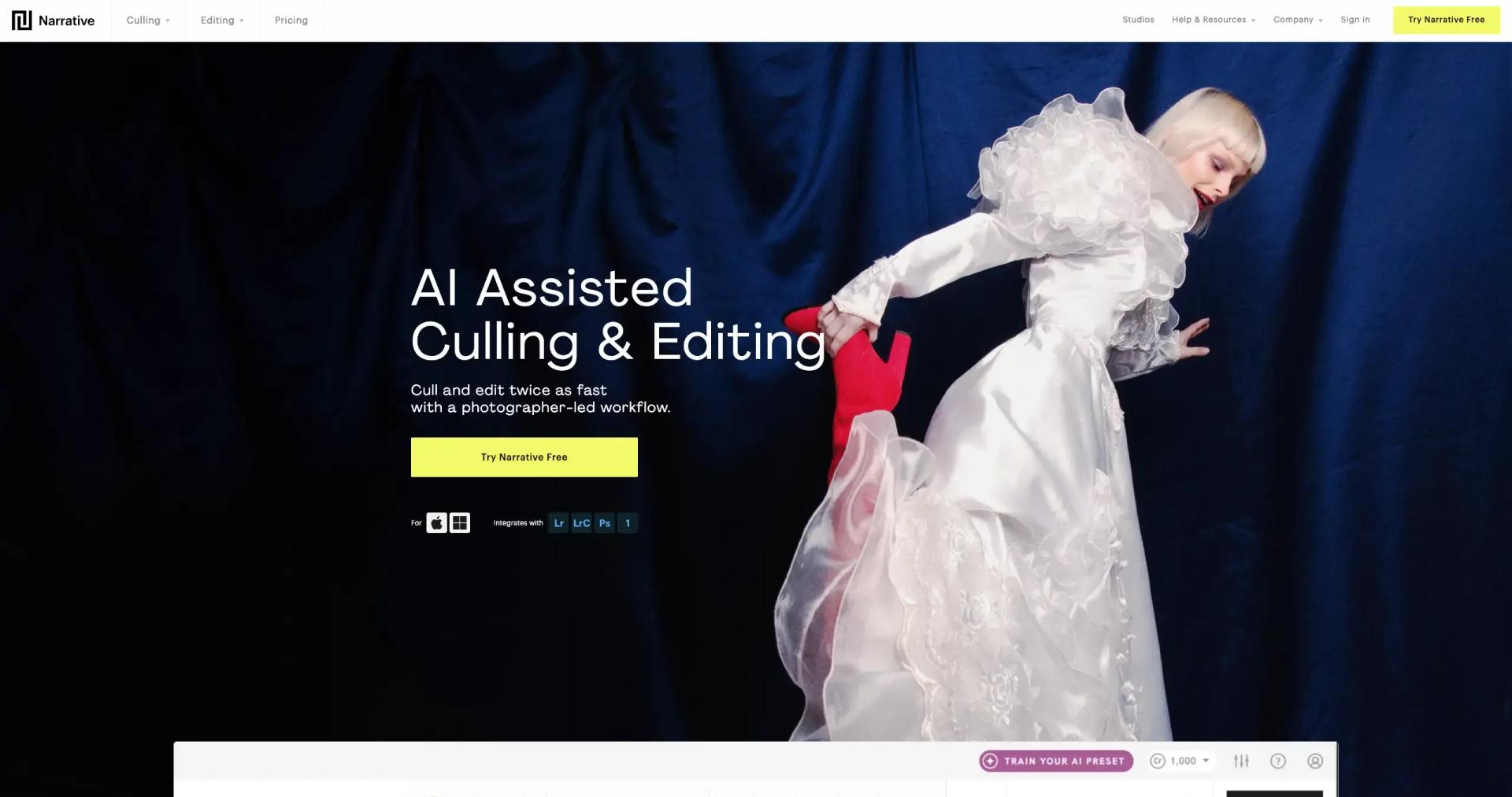 Narrative screenshot