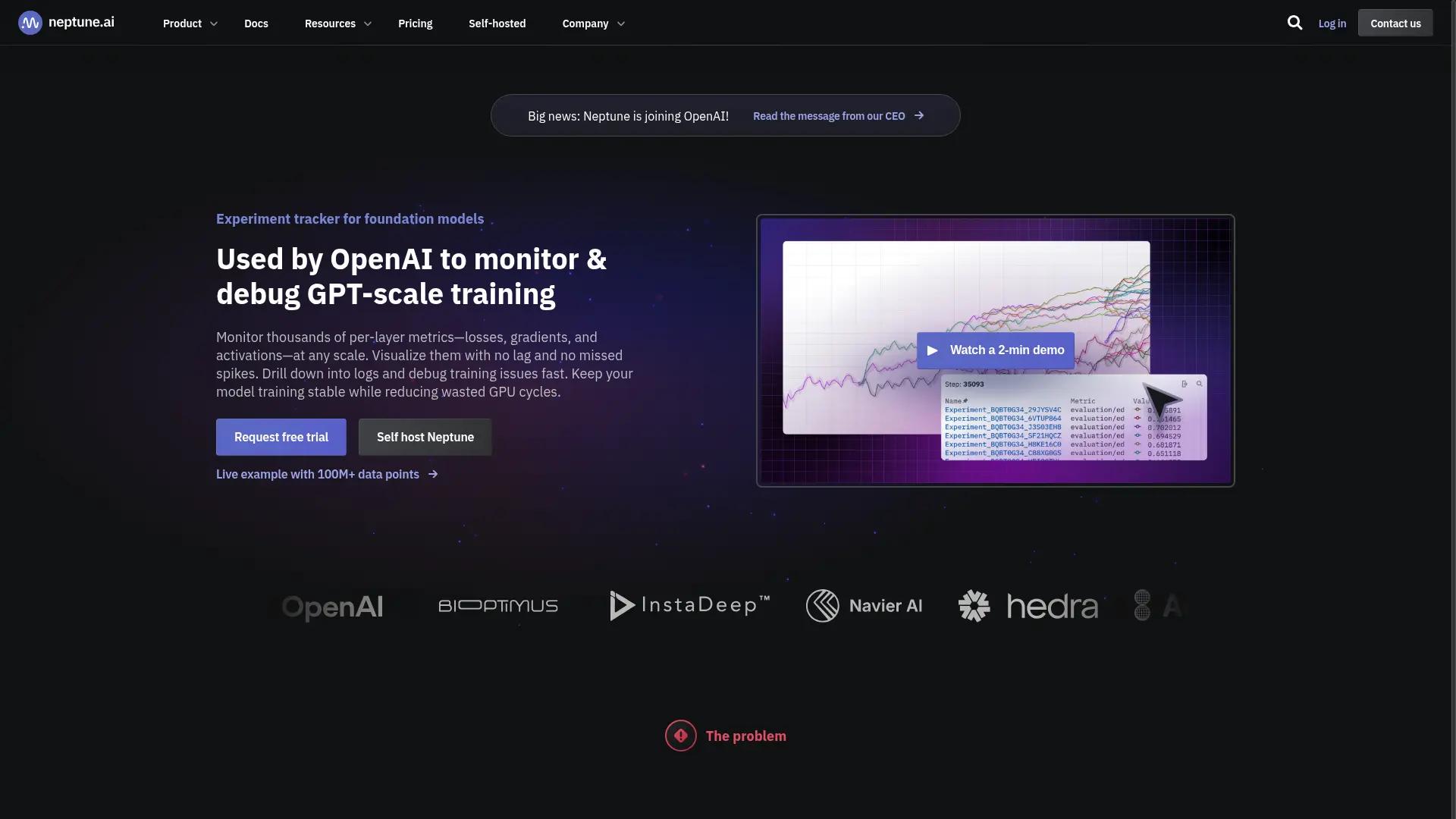 neptune.ai screenshot