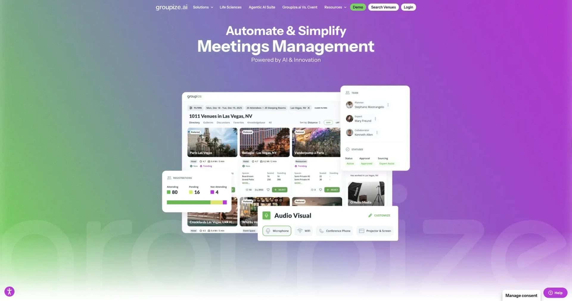Groupize.ai screenshot