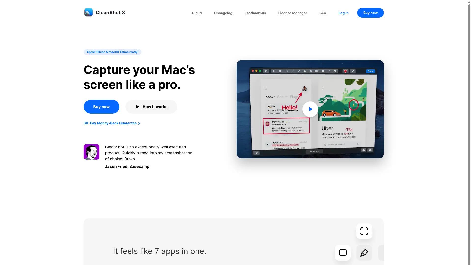 CleanShot screenshot