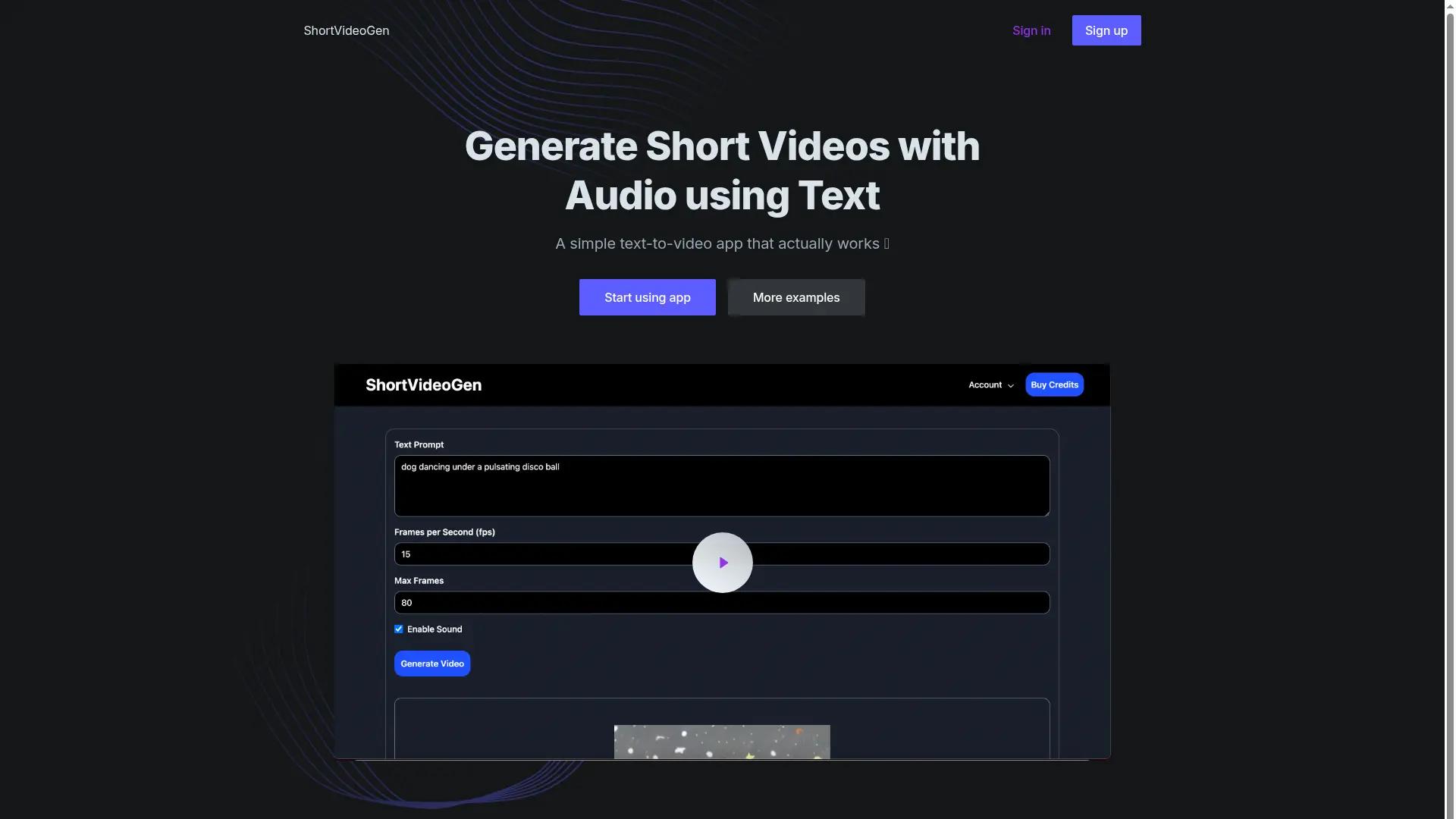 ShortVideoGen screenshot