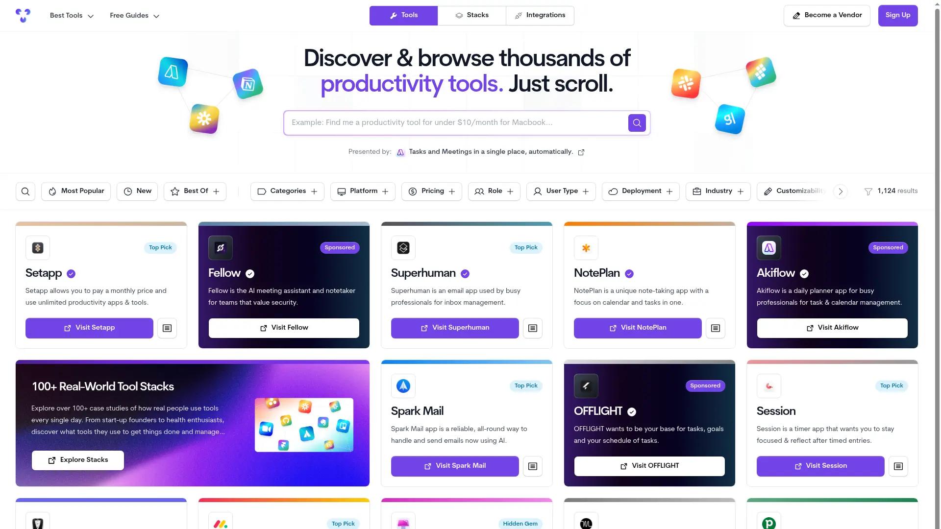 Tool Finder - Find Productivity Tools screenshot
