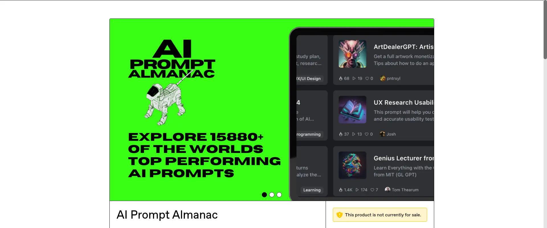 AI Prompt Almanac screenshot