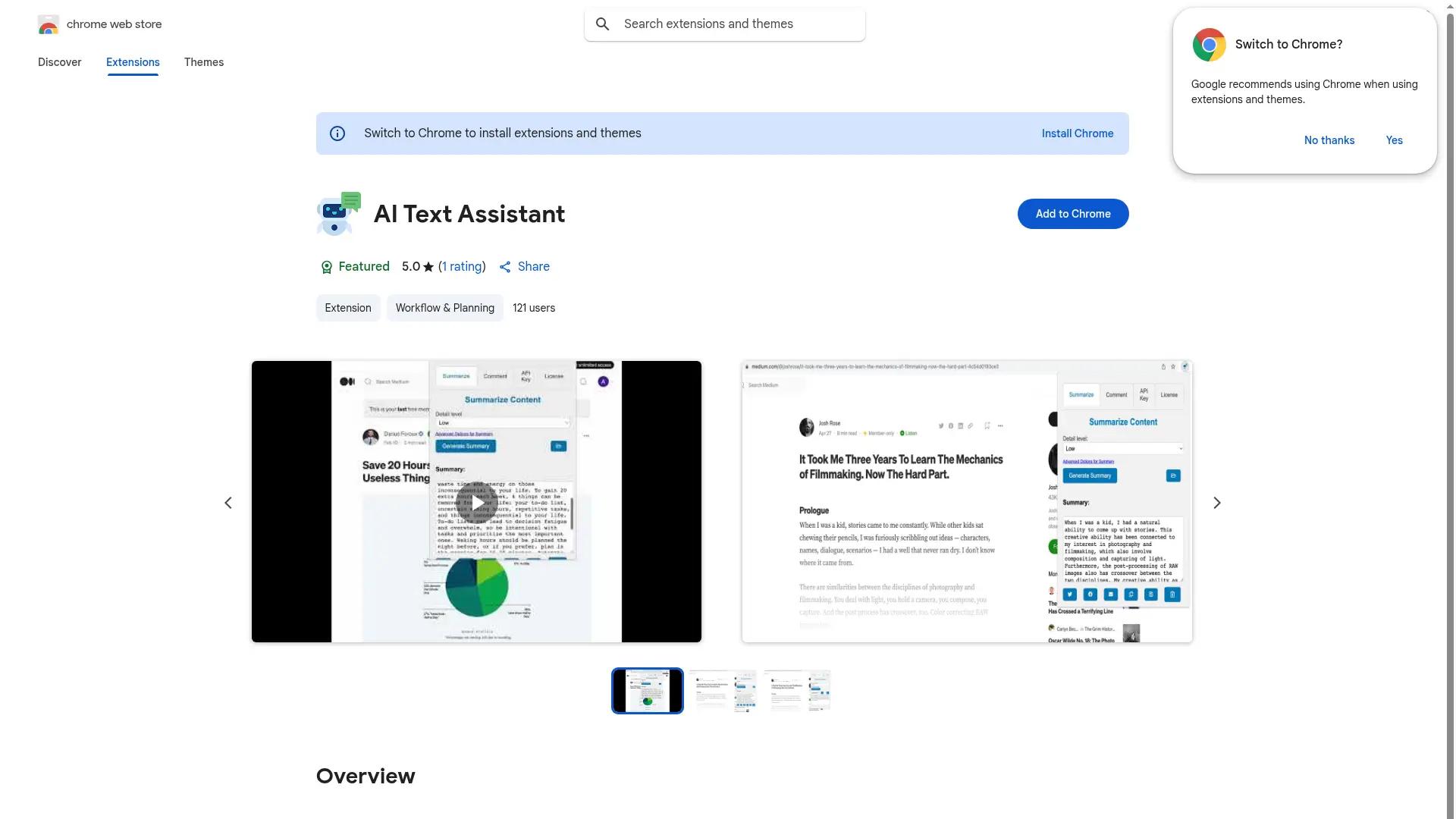 AI Text Assistant screenshot