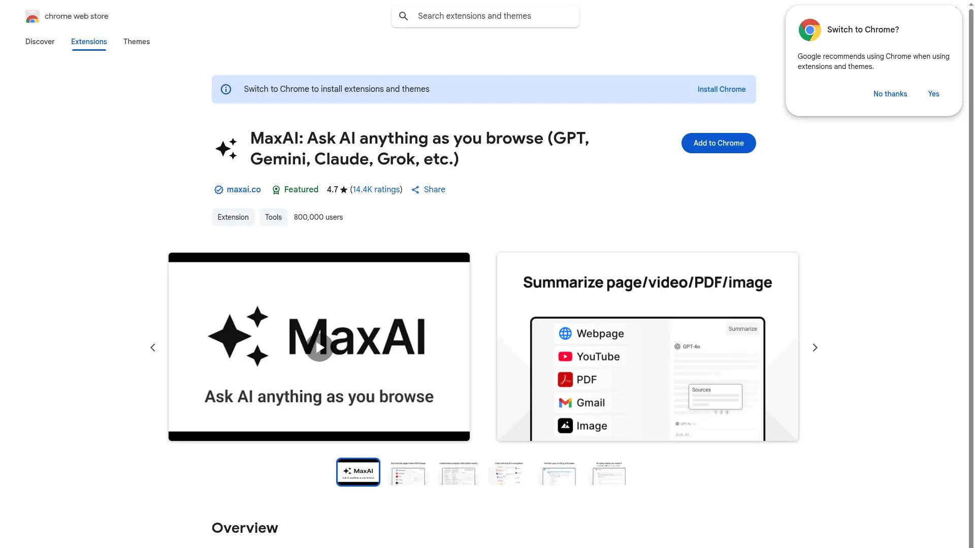MaxAI screenshot