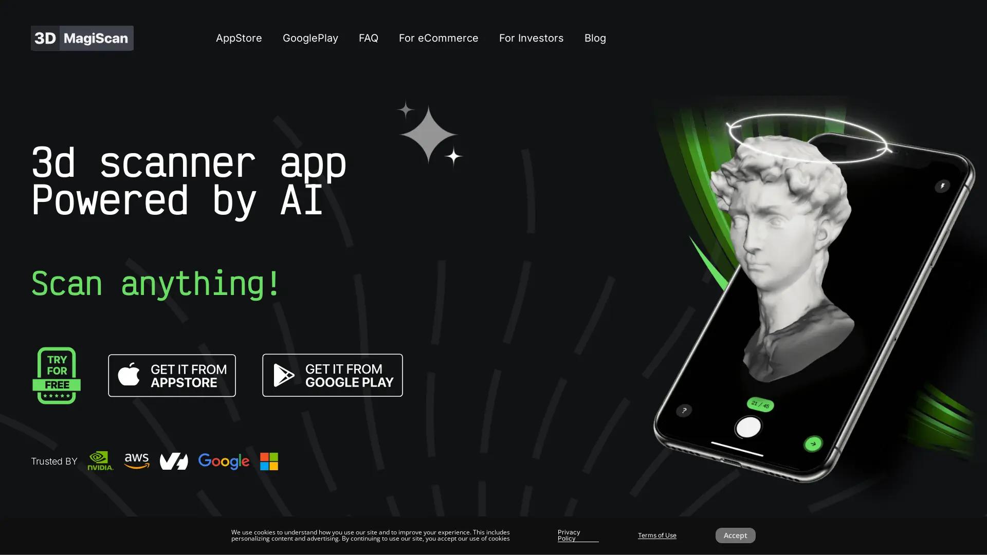 MagiScan AI 3D Scanner app screenshot