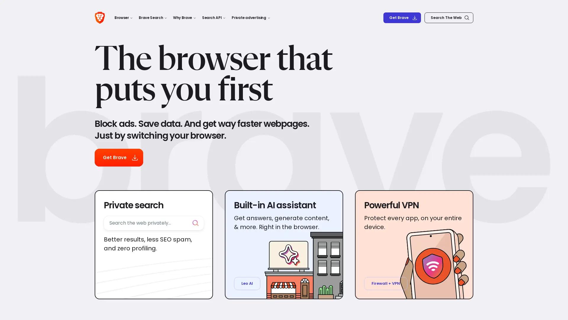 Brave Private Browser screenshot