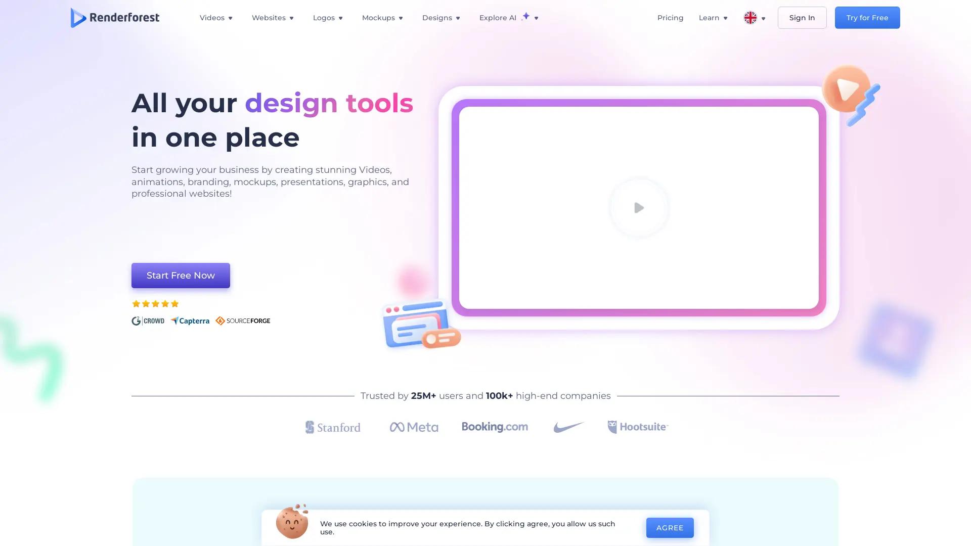 Renderforest screenshot