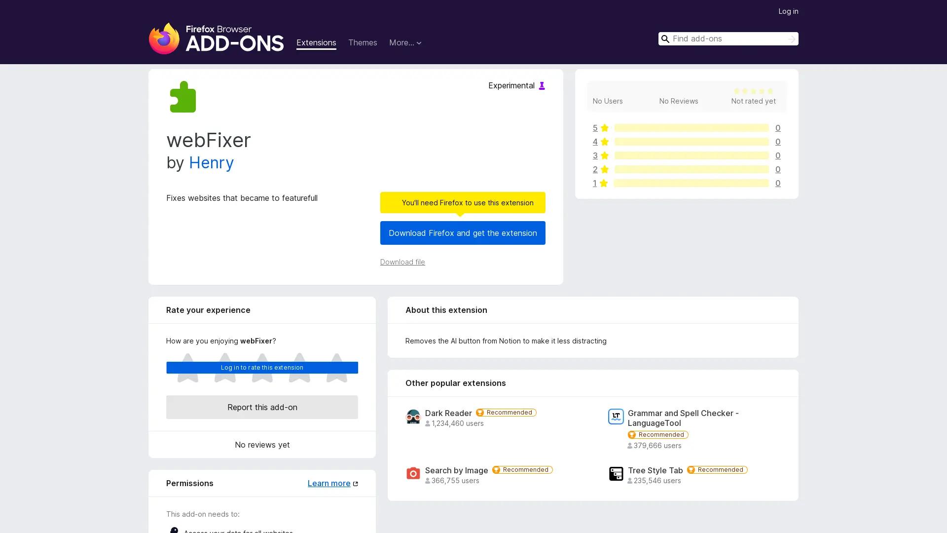 WebFixer Tool screenshot