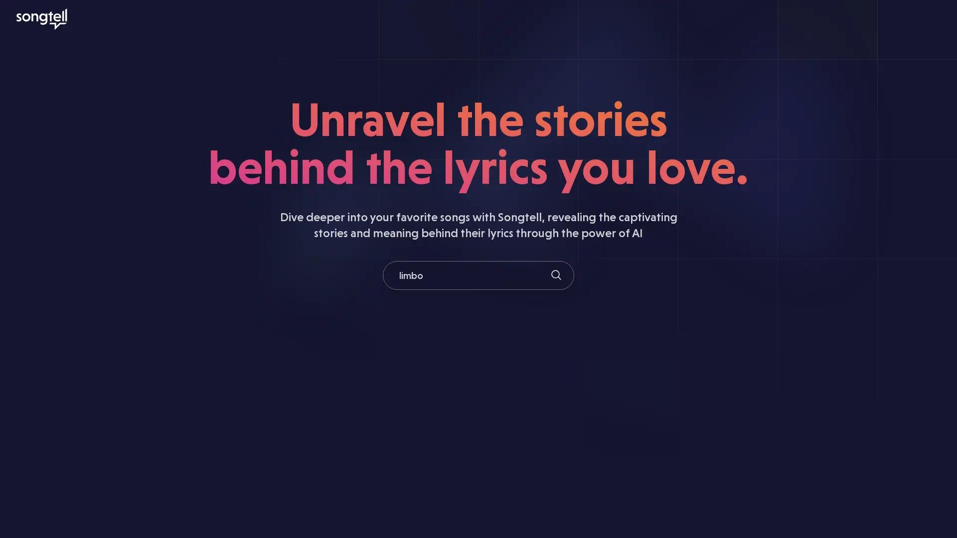 Songtell screenshot