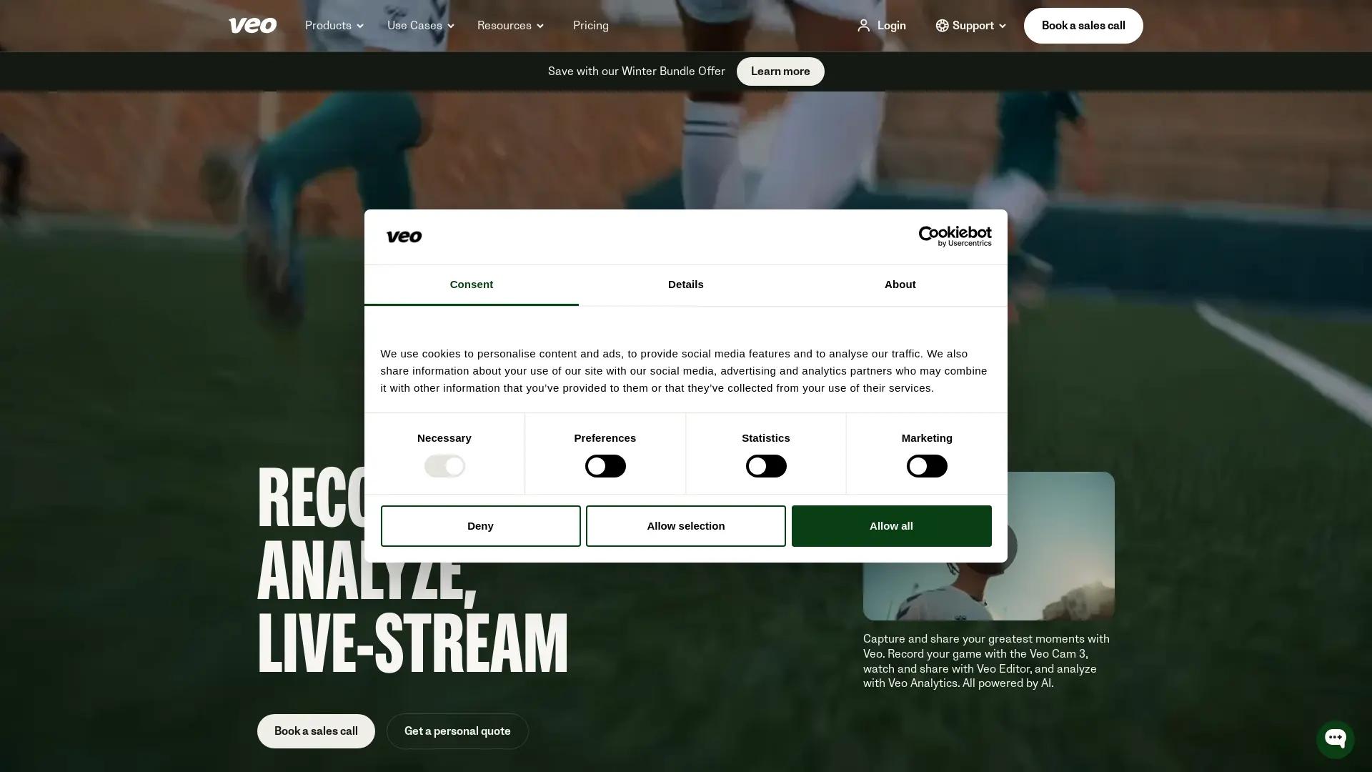 Veo Sports Camera screenshot