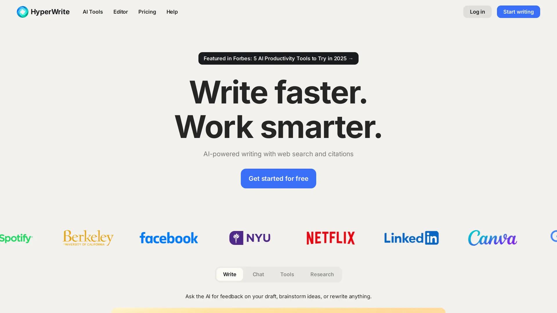 HyperWrite screenshot