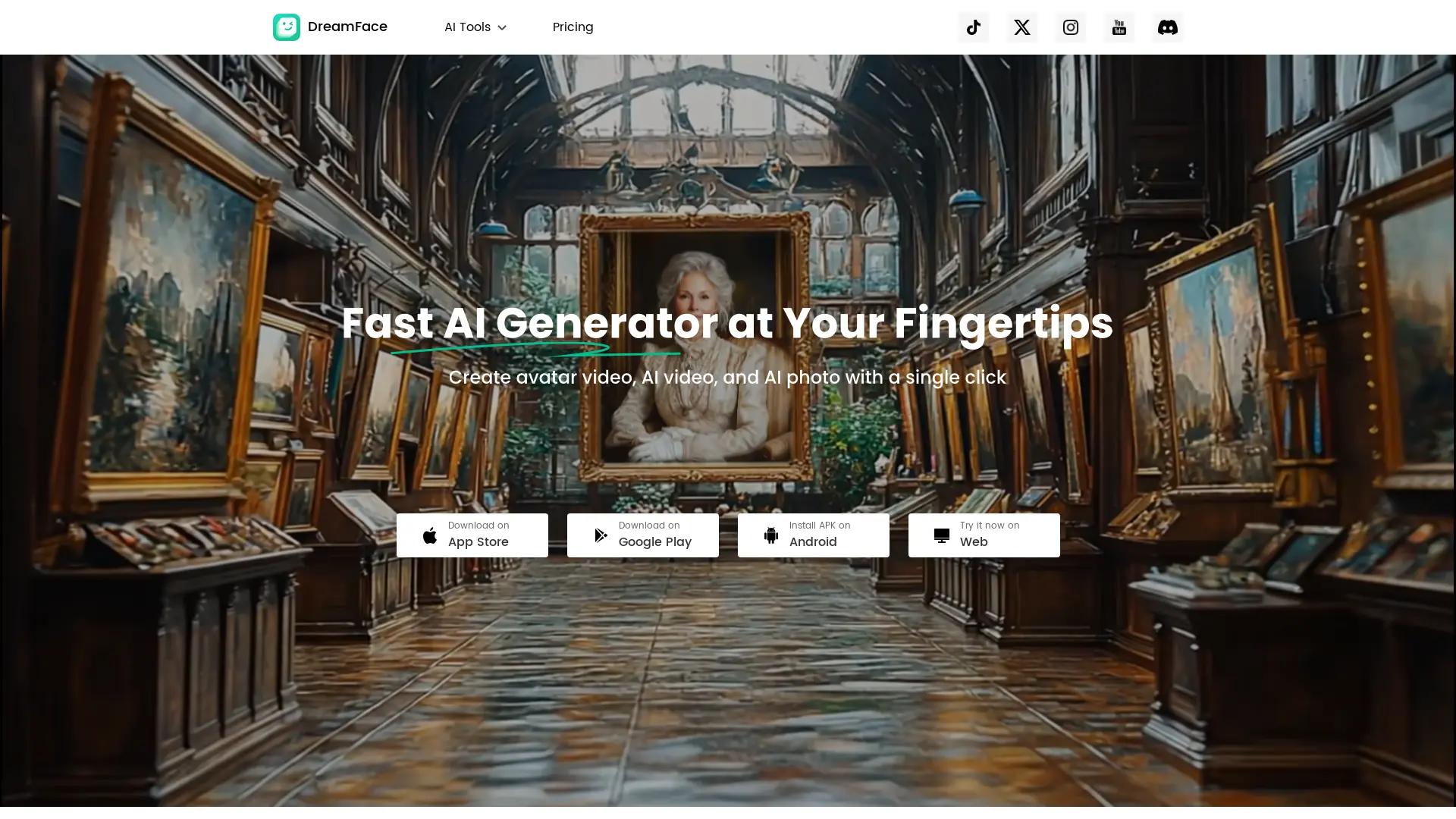 Dreamface screenshot