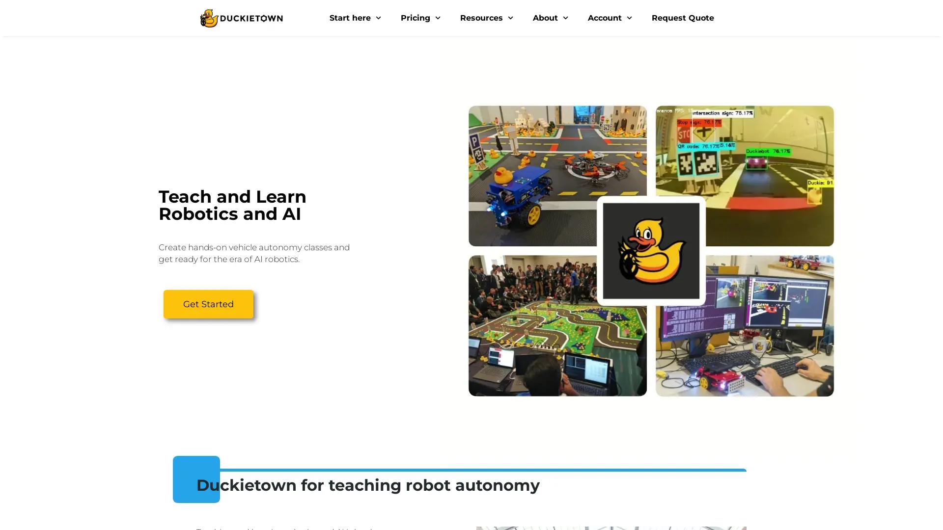 Duckietown.Org screenshot