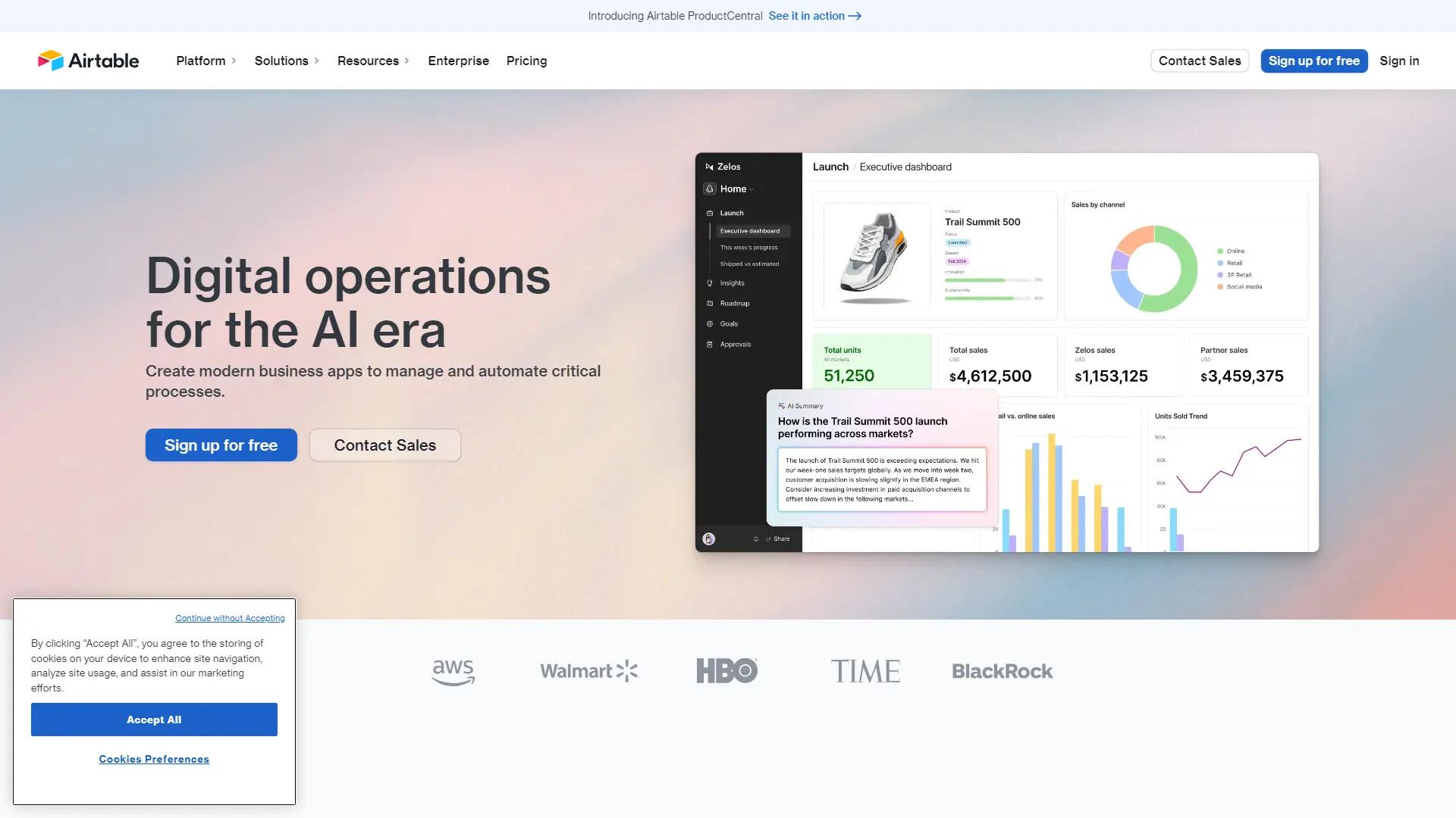 Airtable AI screenshot