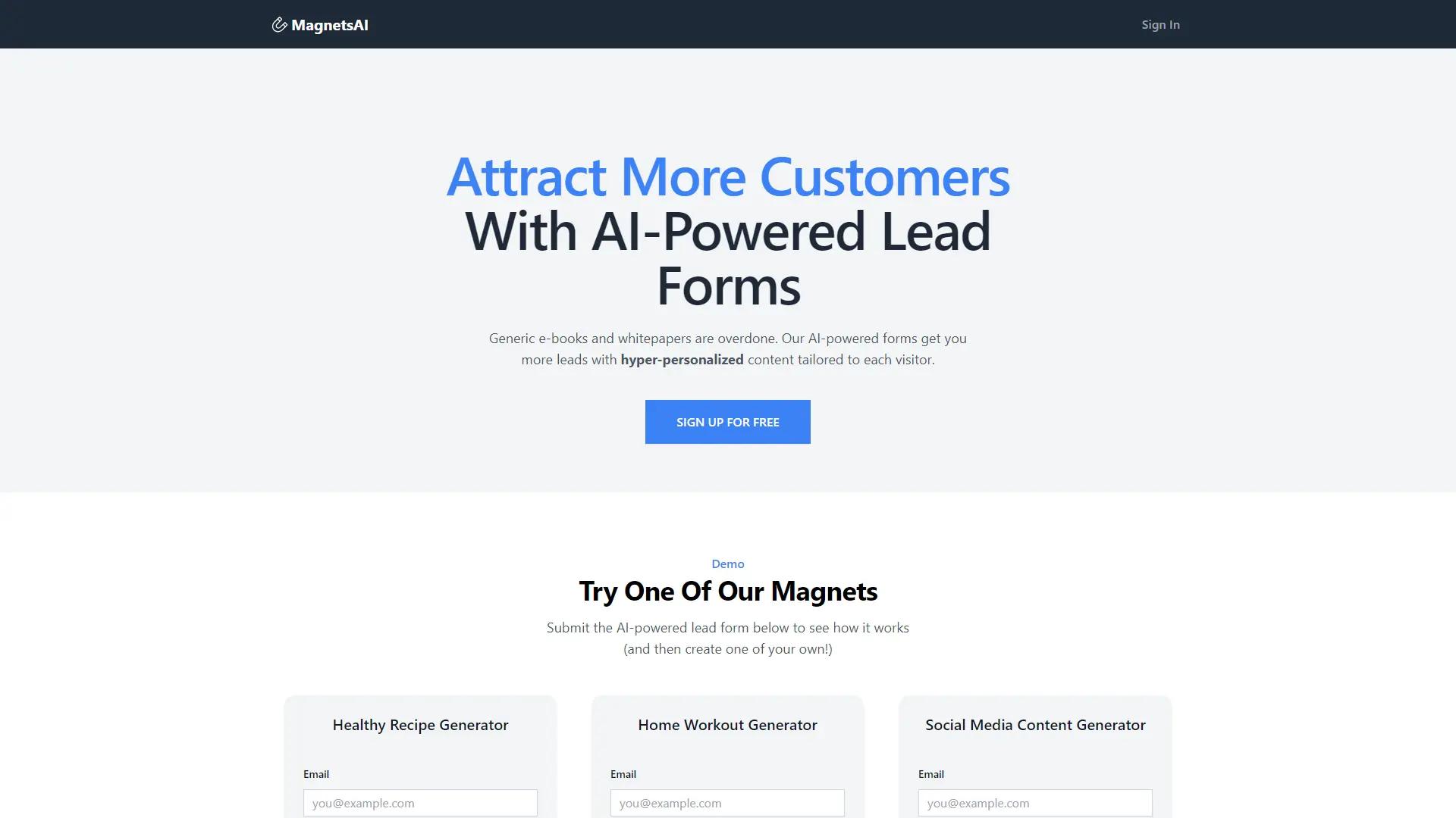 MagnetsAI screenshot