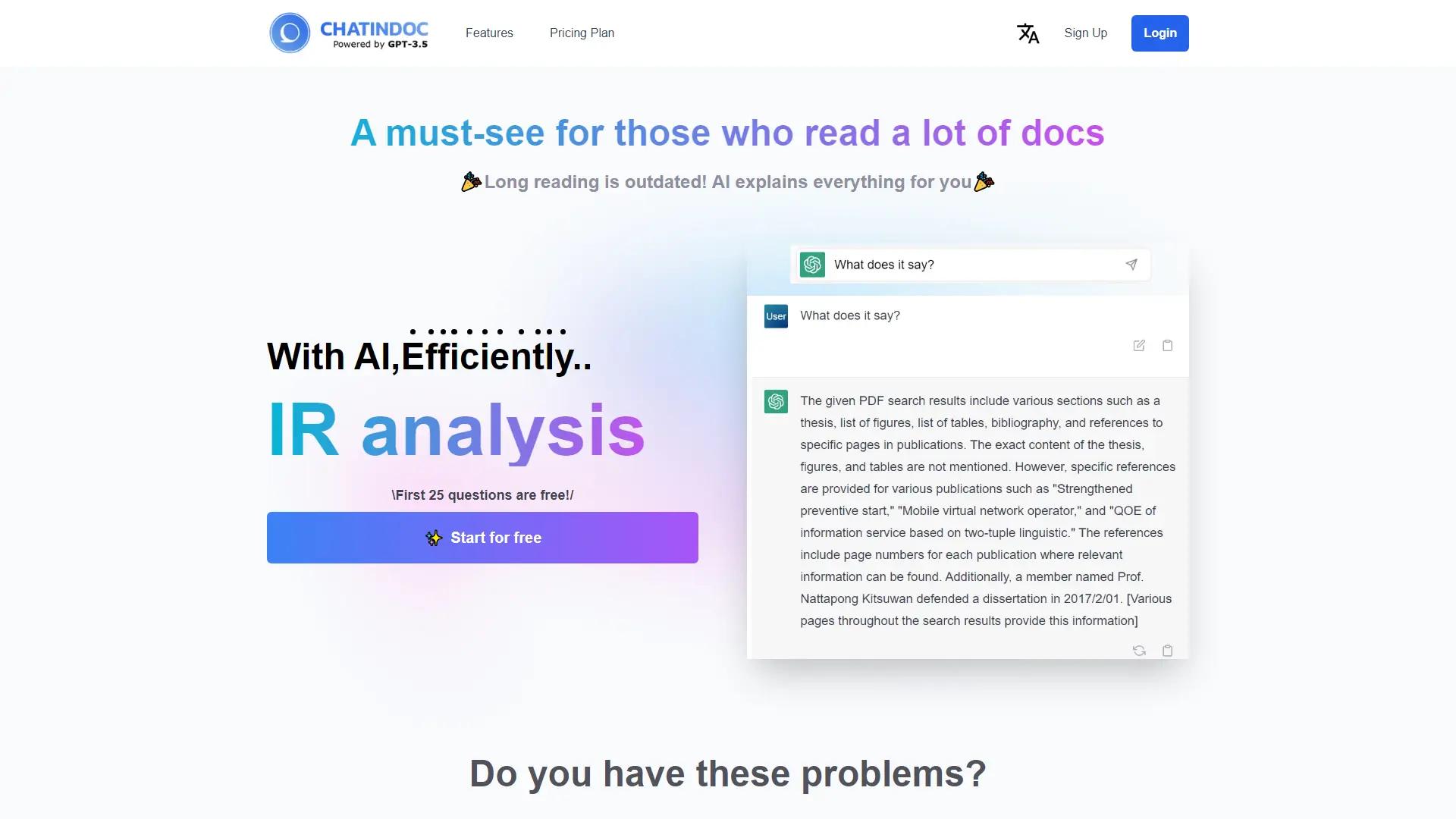 ChatInDoc screenshot