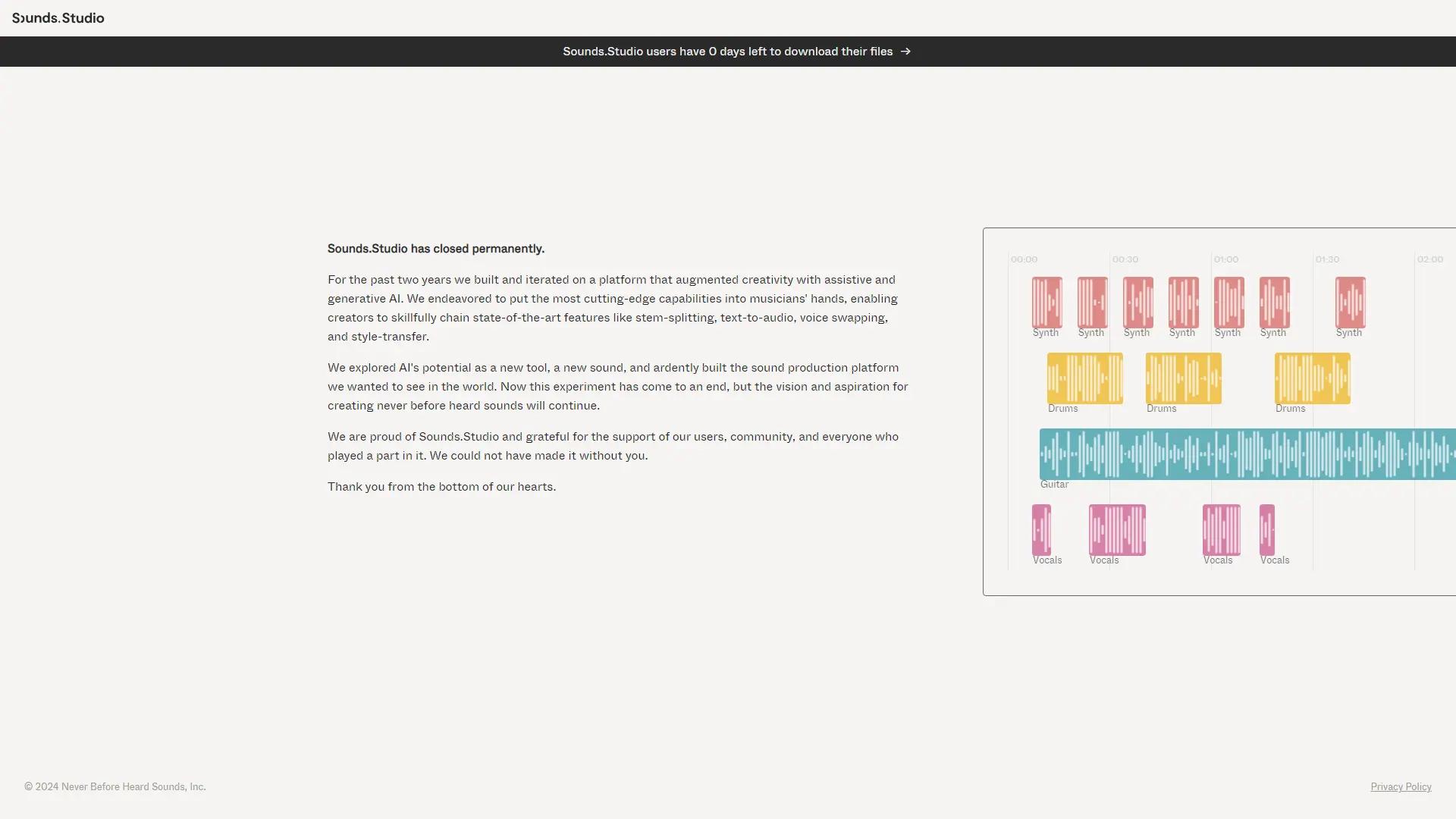 Sounds.Studio screenshot