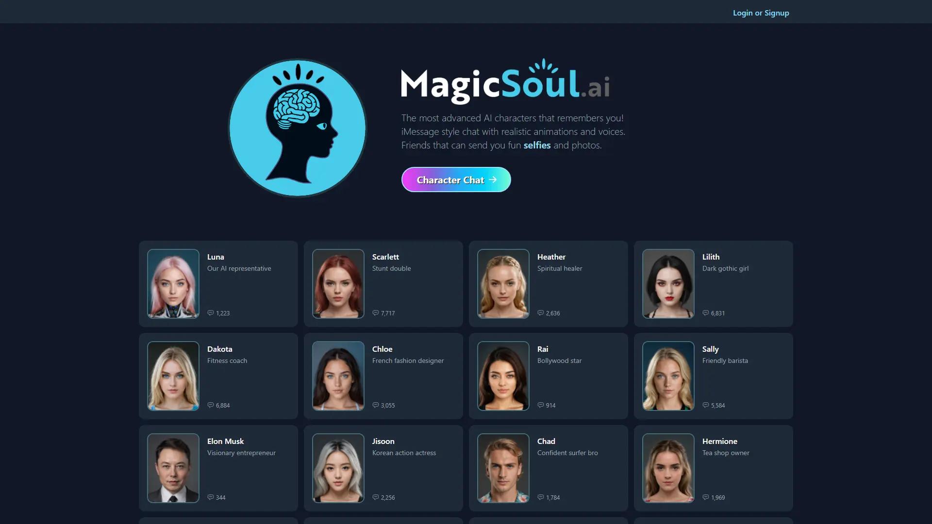 Magicsoul.Ai screenshot