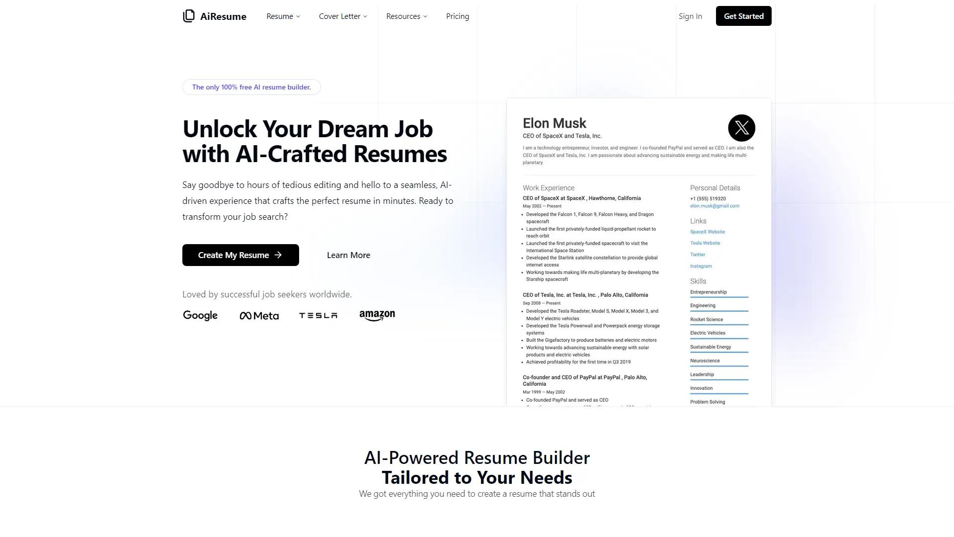 AiResume screenshot