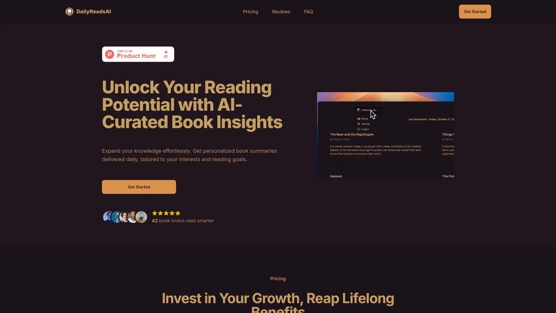 DailyReadsAI screenshot