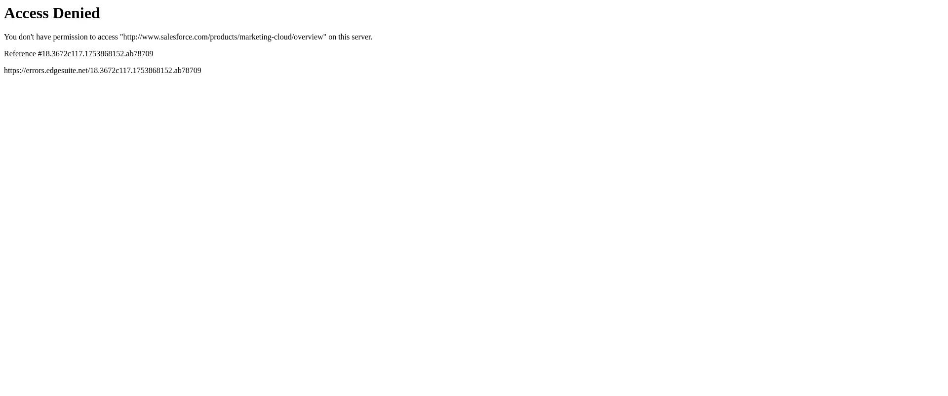 Salesforce Marketing Cloud screenshot